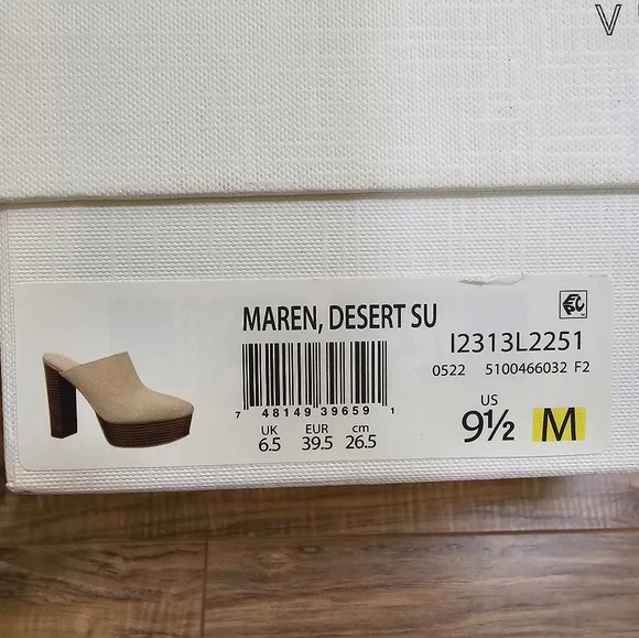 Veronica Beard Maren Suede Platform Mules, size US 9.5 - Picture 10 of 11